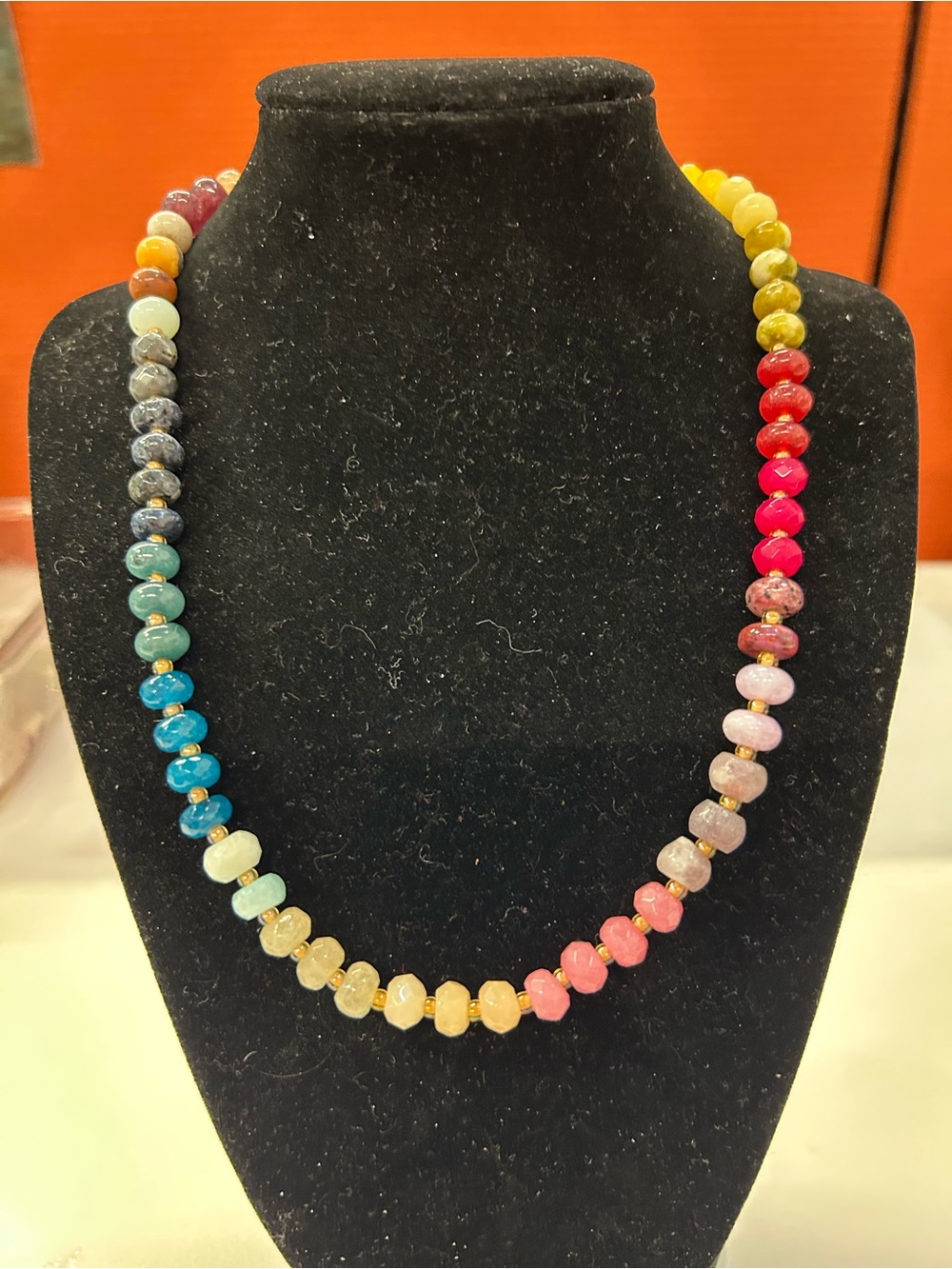 Serefina semi precious stone necklace from Anthropologie